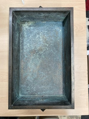 Lot 145 - A Japanese bronze censer