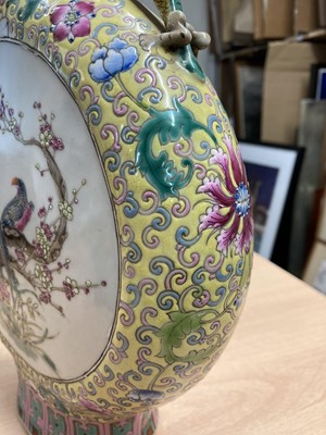 Lot 93 - Two Chinese famille rose vases