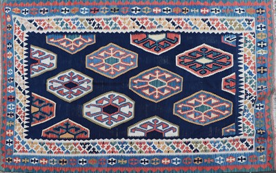 Lot 437 - A Qashqai kilim rug