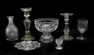 Lot 105A - A collection of 19th century and later glassware