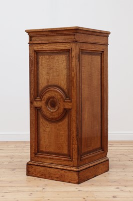 Lot 686 - An ash pedestal cupboard