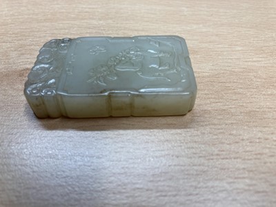 Lot 117 - Two Chinese jade plaques