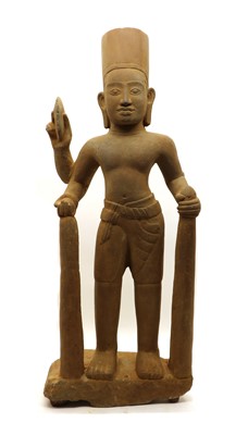 Lot 127 - A large Southeast Asian composite stone figure