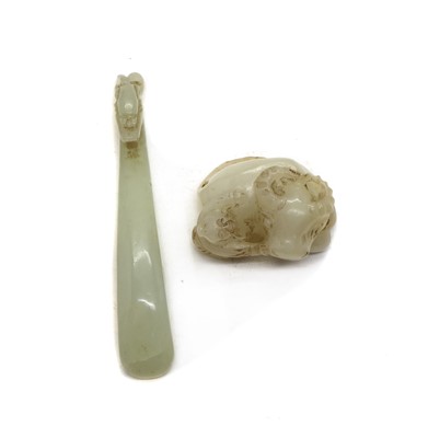 Lot 112A - Two Chinese jade carvings