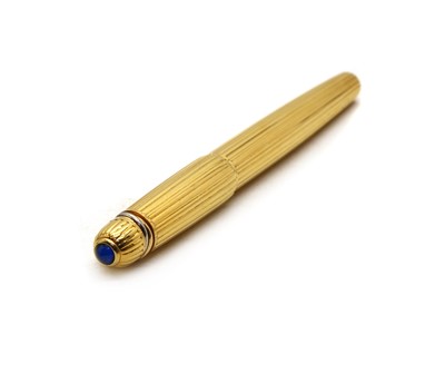 Lot 20A - A Cartier 'Pasha de Cartier' gold plated fountain pen