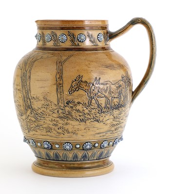 Lot 15 - A Doulton Lambeth stoneware jug