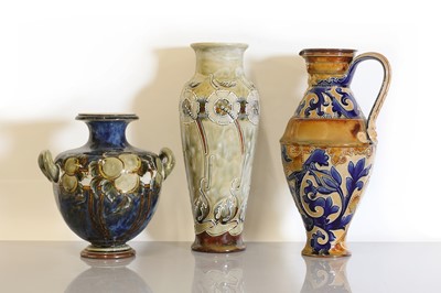 Lot 61 - Two Royal Doulton stoneware vases