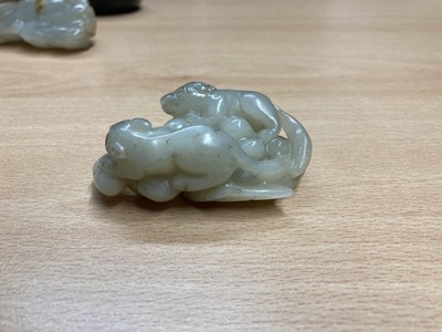 Lot 120 - Two Chinese jade carvings