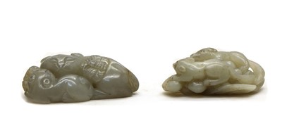 Lot 120A - Two Chinese jade carvings