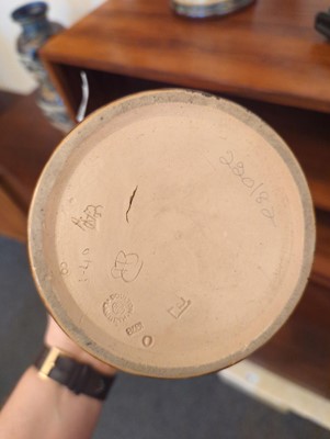 Lot 17 - A Doulton Lambeth stoneware jug