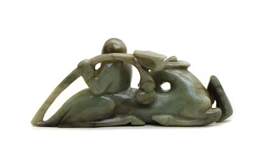 Lot 110 - A Chinese jade carving