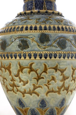 Lot 78 - A large Doulton Lambeth stoneware vase