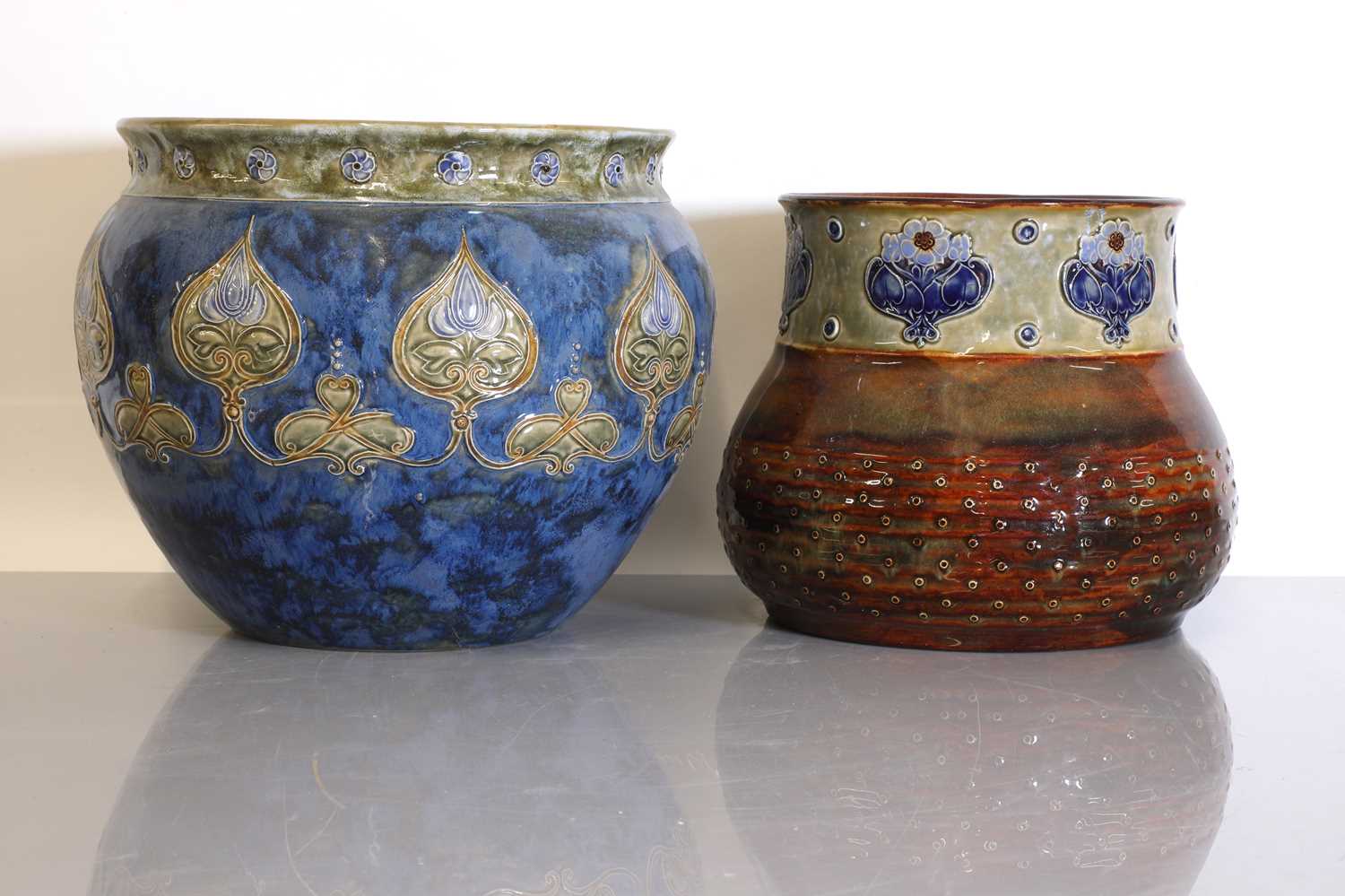 Lot 15 A Royal Doulton and a Doulton Lambeth