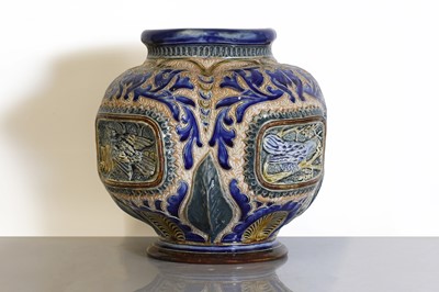 Lot 69 - A Doulton stoneware vase
