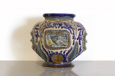 Lot 69 - A Doulton stoneware vase
