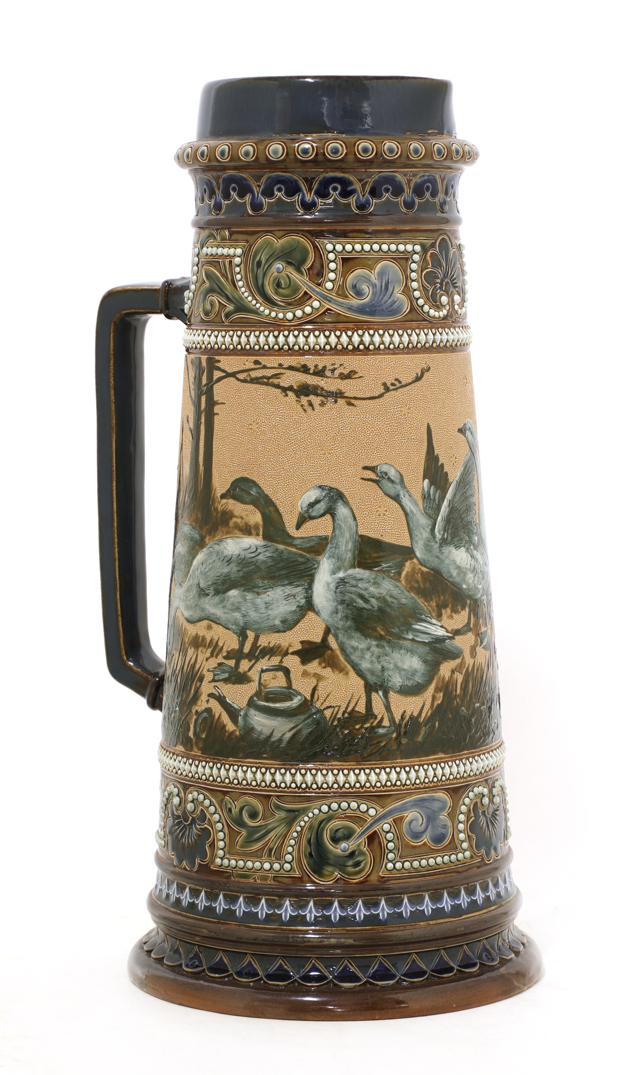 Lot 44 A Doulton Lambeth stoneware jug,