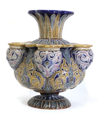 Lot 88 - A Doulton Lambeth stoneware crocus vase