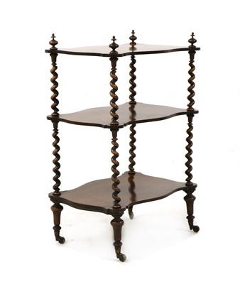 Lot 369 - A Victorian rosewood whatnot