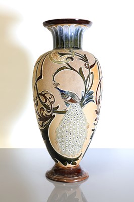Lot 44 - A Doulton Lambeth stoneware vase