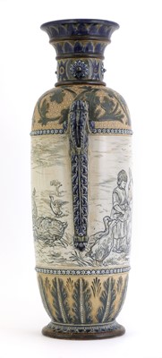 Lot 3 - A Doulton Lambeth stoneware vase