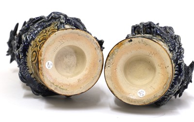 Lot 79 - A pair of Doulton Lambeth stoneware vases