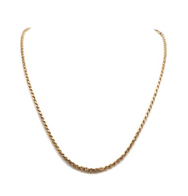 Lot 147 - A 9ct gold filed rope link chain
