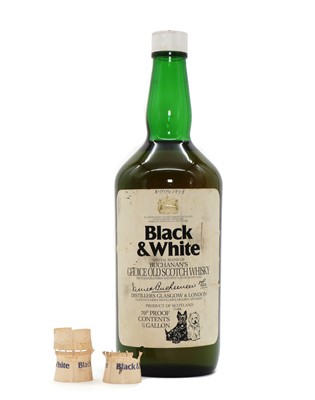 Lot 301 - Black & White, Buchanan's Choice Old Scotch Whisky, numbered 77/606, 70 proof, (1, half gallon)