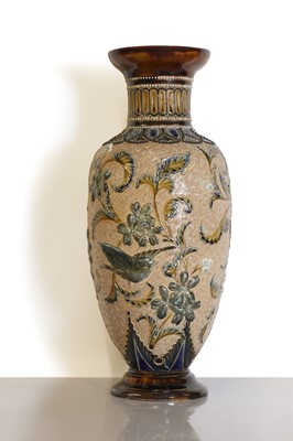 Lot 103 - A Doulton Lambeth stoneware vase