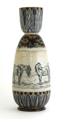 Lot 11 - A Doulton Lambeth stoneware vase