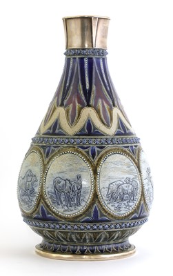 Lot 31 - A Doulton Lambeth stoneware vase