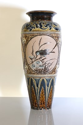 Lot 47 - A Doulton Lambeth stoneware vase