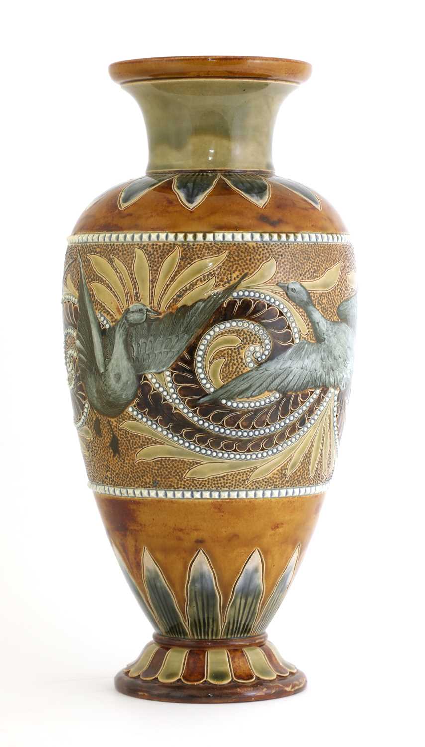 Lot 45 - A Doulton Lambeth stoneware vase