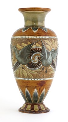 Lot 45 - A Doulton Lambeth stoneware vase