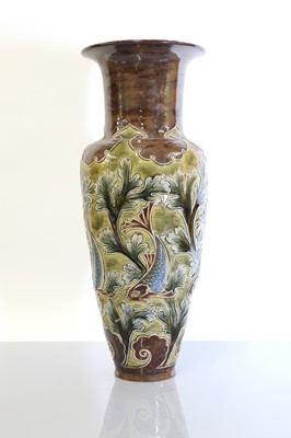Lot 62 - A Doulton Lambeth stoneware vase