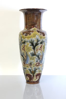 Lot 62 - A Doulton Lambeth stoneware vase