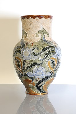 Lot 63 - A Doulton Lambeth stoneware vase