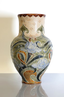 Lot 63 - A Doulton Lambeth stoneware vase