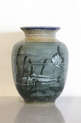 Lot 105 - A Doulton Lambeth stoneware vase