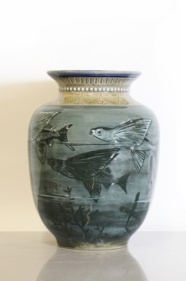 Lot 105 - A Doulton Lambeth stoneware vase