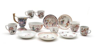 Lot 149 - A collection of Chinese export famille rose cups and saucers