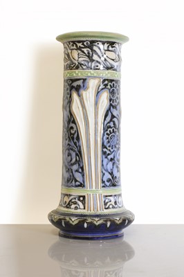 Lot 10 - A Royal Doulton stoneware tall vase