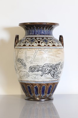 Lot 37 - A Doulton Lambeth stoneware vase