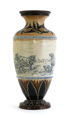 Lot 2 - A Doulton Lambeth stoneware vase