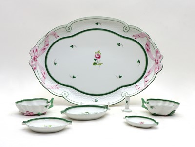 Lot 114 - A Herend porcelain tray