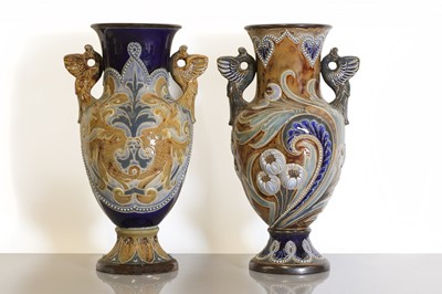 Lot 104 - A Doulton Lambeth stoneware vase