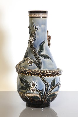 Lot 82 - A Doulton Lambeth stoneware vase