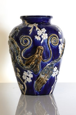 Lot 86 - A Doulton Lambeth stoneware vase