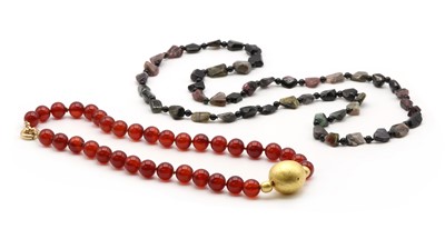 Lot 157 - Two beaded necklaces