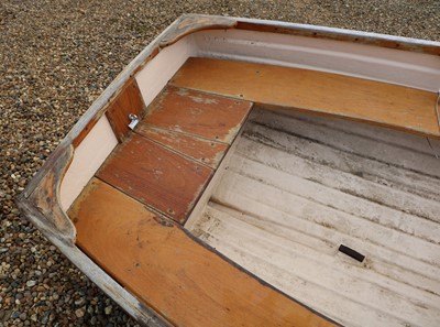 Lot 496 - A fibreglass rowing boat