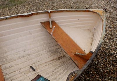 Lot 496 - A fibreglass rowing boat